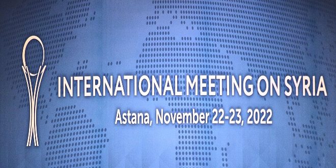 ON SOME ROF THE OUTCOMES ESULTS OF THE 19TH INTERNATIONAL MEETING ON SYRIA IN ASTANA