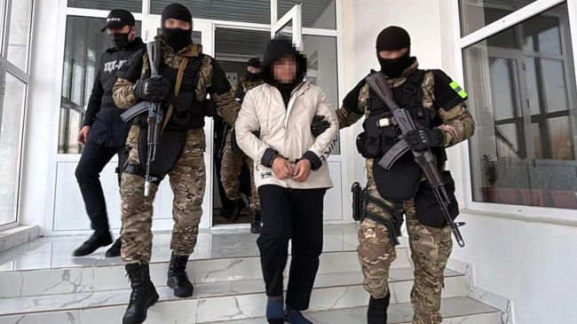Kazakh security officers detained a potential terrorist