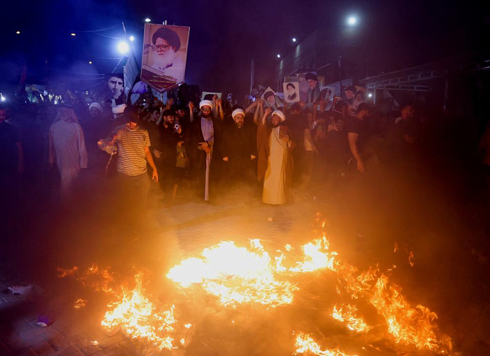 Protesters break into Swedish embassy in Baghdad and set it on fire